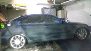 Car Covering  wrapping with autocoveringcom kit  bmw 3 serie matte grey [upl. by Marcus413]