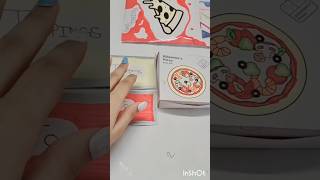 Paper blind bag blindbag trending viralshort diy ytshorts art paper pizza subscribe [upl. by Introc]