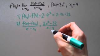 Mathe Klasse 11  Ableitungen Teil 2 von 6 xMethode für fx  x2 [upl. by Krystal]