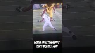 Noah Whittington 7 Yard Hurdle Run 💯😤 GoDucksdotcom algblazer ducks cfb shorts [upl. by Nylatsyrk]