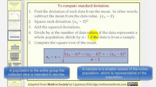 Measuring Variation Range and Standard Deviation [upl. by Aluap]