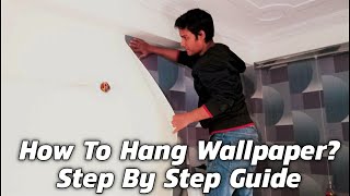 Wallpaper kaise lagaye deewar par Step by Step guide  Wallpaper Kaise lagate hain Hindi [upl. by Hares752]