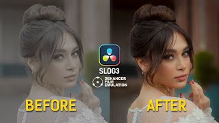 Davinci Resolve Color Grading Tutorial  SLOG3 Cinematic Wedding Theme  Davinci Resolve 19 Tutorial [upl. by Inaluiak]