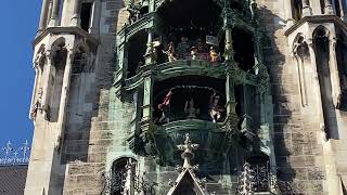 The Glockenspiel in Marienplatz Munich Germany [upl. by Carmela]