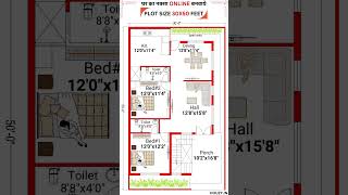 30x50 house plans with garden  3050 house design houzy [upl. by Lenahtan]