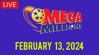 Mega millions drawing live results Tuesday 13 Feb 2024  mega millions live drawing tonight [upl. by Akeihsal]