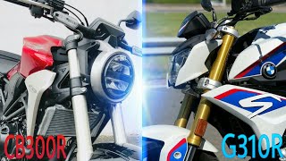 BMW G310R VS HONDA CB300R  G310R AND CB300R COMPARISON  RICH INDIA MOTO [upl. by Berte745]