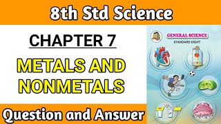 metals and nonmetals class 8 questions and answers  science chapter 7 exercise pdf notes in hindi [upl. by Dalury]