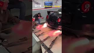 Nissan GTR MindBlowing Flamethrower Exhaust Challenge [upl. by Enttirb]