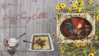 Easy Cherry Cobbler [upl. by Anertak]