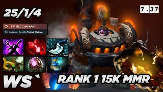 Ws Timbersaw Offlane  FIRST 15K MMR PLAYER  KDA 25114  Dota 2 Highlights [upl. by Ayim]