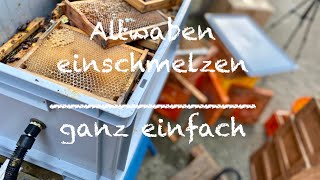 Altwaben einschmelzenganz einfach [upl. by Ellenad]