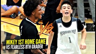 Mikey Williams vs Isaac Ellis Got HEATED FEARLESS 8th Grader Drops 30 vs Vertical Academy [upl. by Seraphim433]