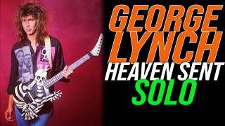 George Lynch  Heaven Sent  Guitar Solo Lesson Dokken [upl. by Ispep]