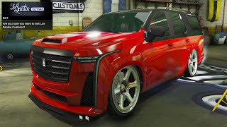 GTA 5 Online  DLC Vehicle Customization  Albany Cavalcade XL Cadillac Escalade V [upl. by Ajiat655]