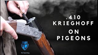 410 Krieghoff testing 16g shot size 4 on high pigeons [upl. by Nitsruk]