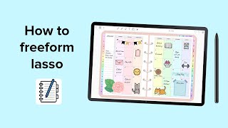 How to freeform lasso  Penly app tutorial [upl. by Pittman898]