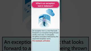 What is an Exception Test in Selenium Selenium Interview Question shorts  MindMajix [upl. by Eanat202]