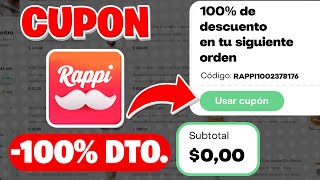 ✅ Cupón de Descuento para Rappi Los Mejores Cupones para Rappi GRATIS 2023 [upl. by Paterson]