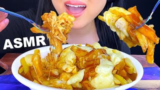 ASMR CHEESY POUTINE SOFT EATING SOUNDS ASMR PHAN [upl. by Ahsenal]