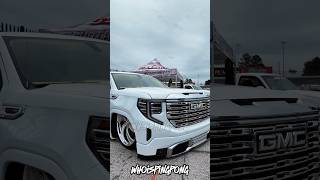 Gmc Sierra single cab slammed on intro wheels 24s introwheels [upl. by Odetta]