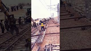 Easy to install railway track construction explore shortvideo [upl. by Nicholson]