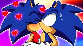 SONICA KISSES SONIC  Sonic Comic Dub [upl. by Ayhdiv]