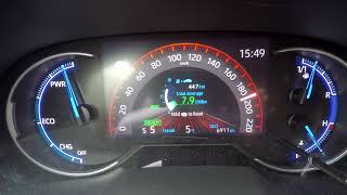 Toyota RAV4 25 Hybrid Dynamic Force VVTiE AWD 222hp acceleration and top speed [upl. by Aiksas]