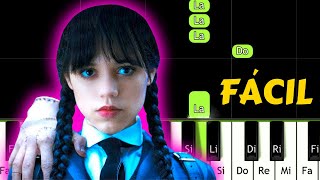 LA FAMILIA ADDAMS  Los Locos Addams  TUTORIAL PIANO FACIL  Easy Piano Tutorial [upl. by Leiuqese]