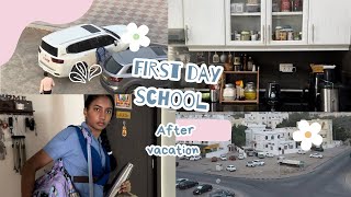 School reopening after vacationMuscat life oman lifestylekids school morning routineindia [upl. by Nah]