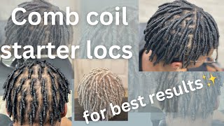 Why comb coils is the BEST method to start locs  Size issues [upl. by Ross]