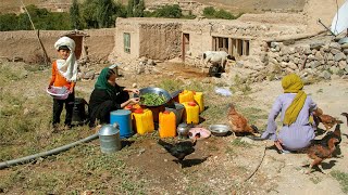 Village Life in Afghanistan Cooking with Fresh Produce from Our Garden [upl. by Oetam]