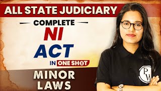 NI Act One Shot  Minor Law  All State Judiciary Exam [upl. by Lemraj]