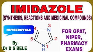 IMIDAZOLE SYNTHESIS REACTIONS AND MEDICINAL COMPOUNDS [upl. by Akinirt25]