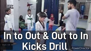 Mastering the InOut Kick Taekwondo Training Drill Explained [upl. by Skye]