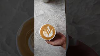 Basic wingtulip  Latteart 🎨 tulip coffeeart coffee espresso latteart shorts trending foryou [upl. by Nafri]