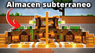 COMO hacer una SALA de COFRES Subterranea PERFECTA para MINECRAFT Survival [upl. by Pogah]