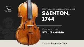 Violin by Luiz Amorim copy of Guarneri del Gesù Sainton 1744 [upl. by Warford]