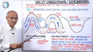 VALLEY STRAIGHTENING  REMEANDERING  By SS Ojha Sir [upl. by Randene]