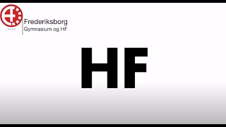 Film om hf på Frederiksborg Gymnasium amp HF [upl. by Ocin]