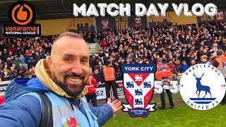 GOAL FEST AS YORK CITY STAY TOP OF THE LEAGUE York City 53 Hartlepool United [upl. by Hairim500]