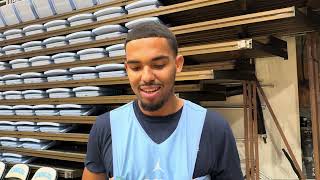 UNC Basketball Elijah Davis Media Day Interview [upl. by Zingale683]