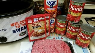 4 Ingredient Crockpot Chili [upl. by Alyson624]