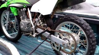 Kawasaki KLX 125 Exhaust Sound Test [upl. by Nika]