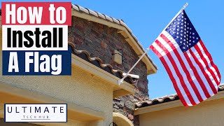 HOW TO INSTALL A FLAG ON A HOUSE QUICK amp EASY SEASONAL DESIGNS INC [upl. by Begga]