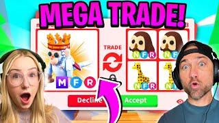 We Trade the ALL NEW MEGA ROYAL CAPUCHIN MONKEY in Adopt ME Roblox [upl. by Quinn714]