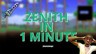 Terraria Zenith In 1 MINUTE🤔 [upl. by Musetta471]