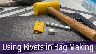 Tips for Using Rivets in Bag Making [upl. by Ramal]