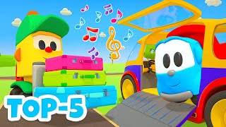 Sing mit Leo Kinderlieder zum Mitsingen Leo der Lastwagen Animation [upl. by Noevart]