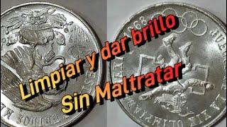 Cómo limpiar monedas antiguasMetodo facil y economico sin maltratar sin rayar tus monedas [upl. by Dalenna261]